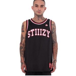 NEW STIIIZY Black Basketball Jersey XL Mens